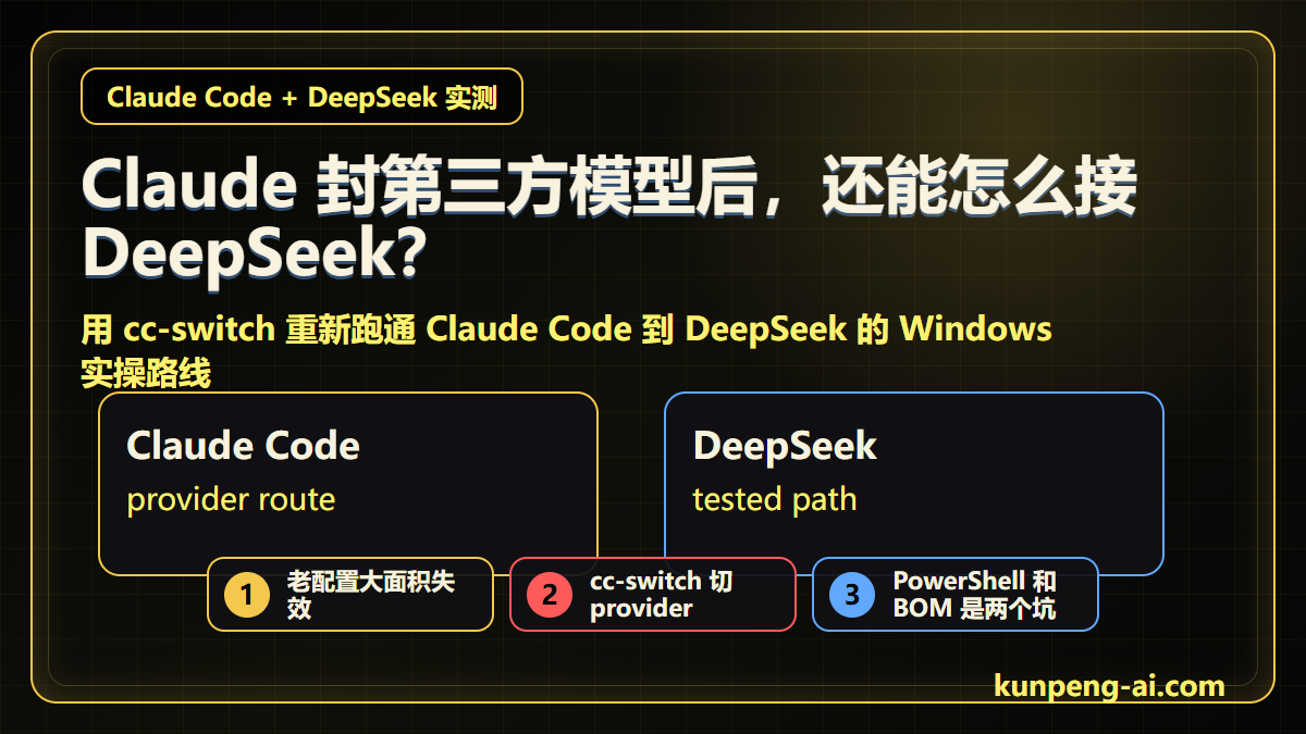 Claude Code + DeepSeek 实测