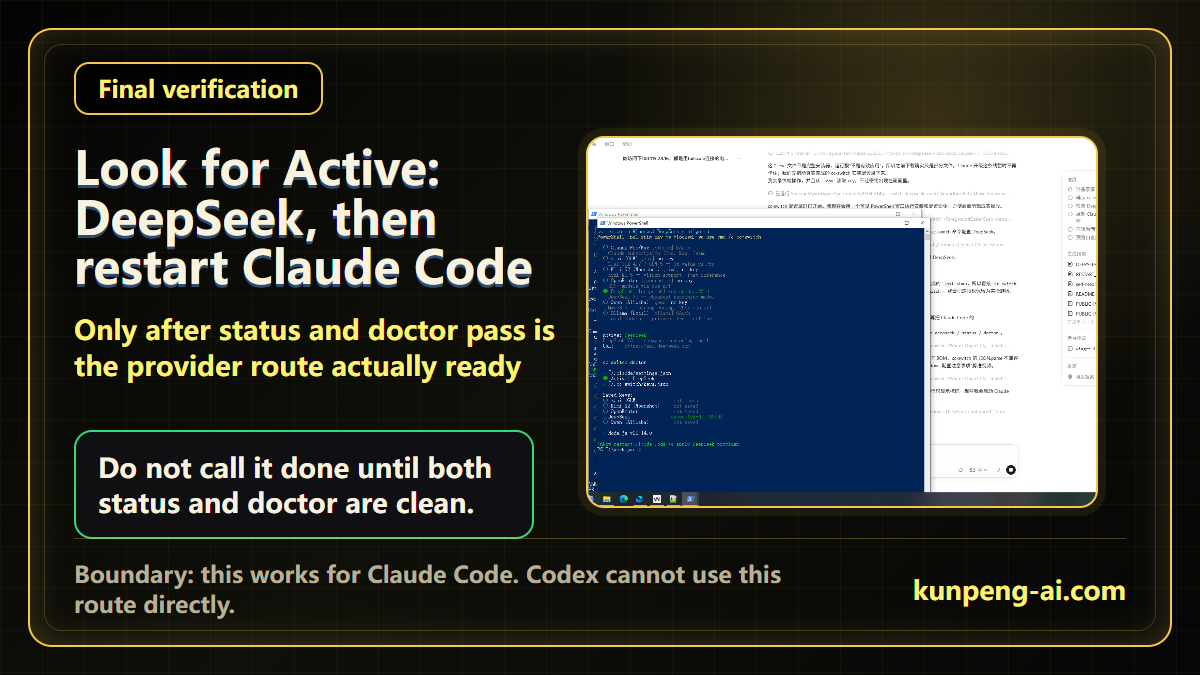 Active DeepSeek verification